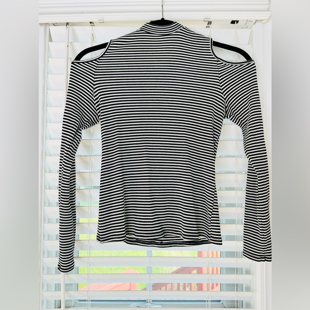 One Clothing Black and White Striped Top